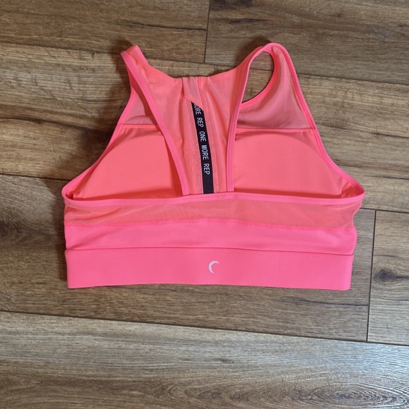 Zyia Active One More Rep All Star Coral Sports Bra - Picture 4 of 7